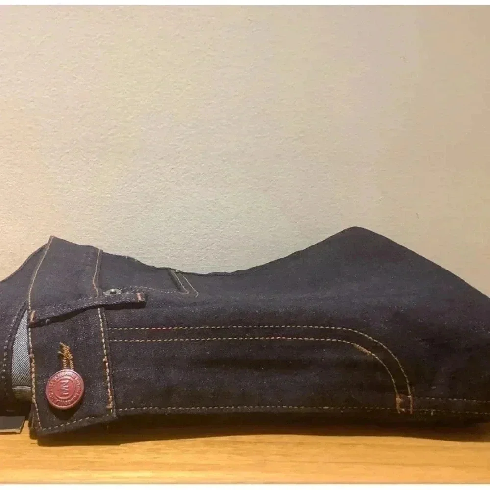 Marc Nelson Dark wash raw Denim slim Jeans size 33